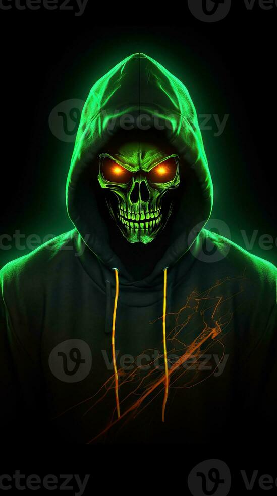 Kunpei_yamanashi　デジタルプリント  NEON SKULLⅠ Kunpei_yamanashi デジタルプリント NEON SKULLⅠ