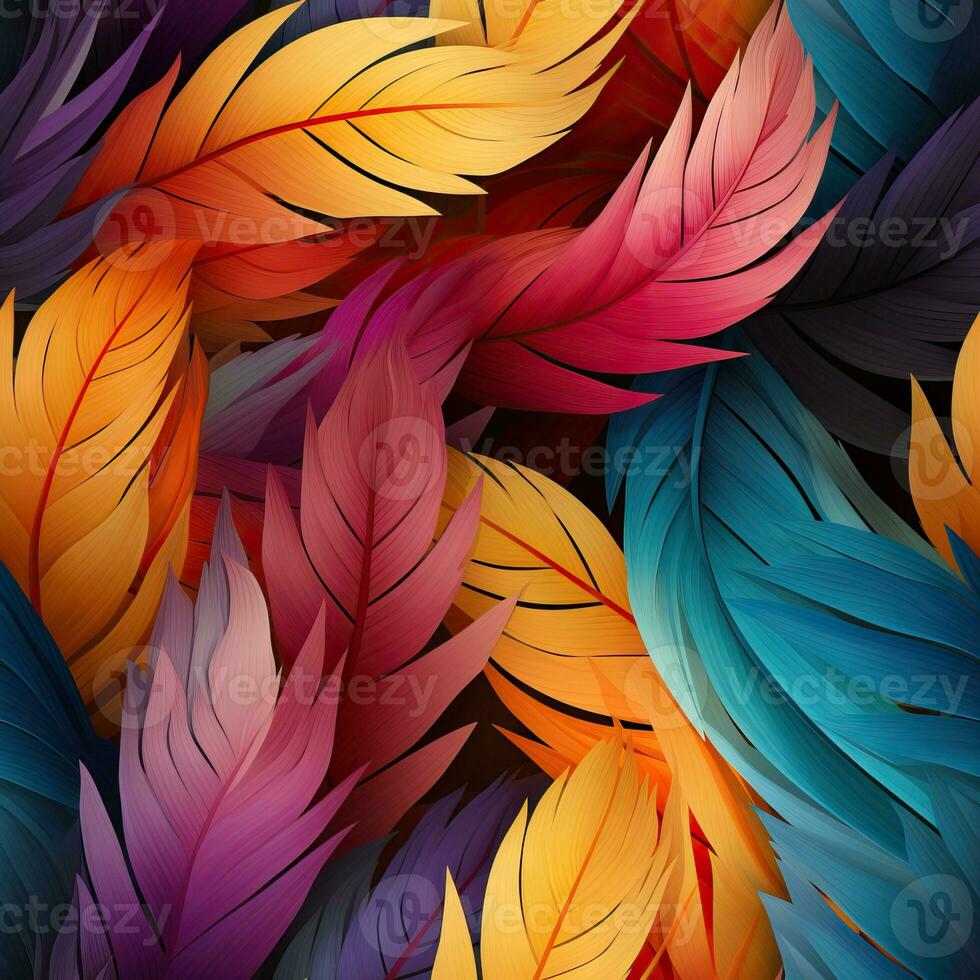 Bright and Colourful Fendi Textile Seamless Pattern AI Generated photo