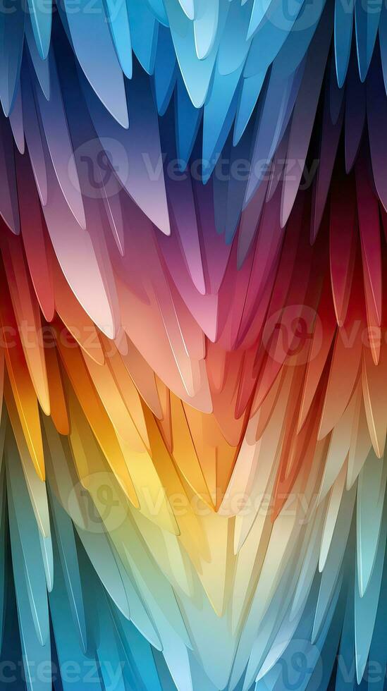 Vibrant Rainbow Striped Seamless Pattern with Silver Flakes AI Generated photo