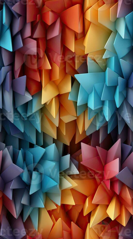 Vibrant Rainbow Striped Seamless Pattern with Silver Flakes AI Generated photo