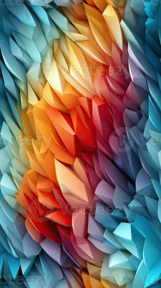 Vibrant Rainbow Striped Seamless Pattern with Silver Flakes AI Generated photo