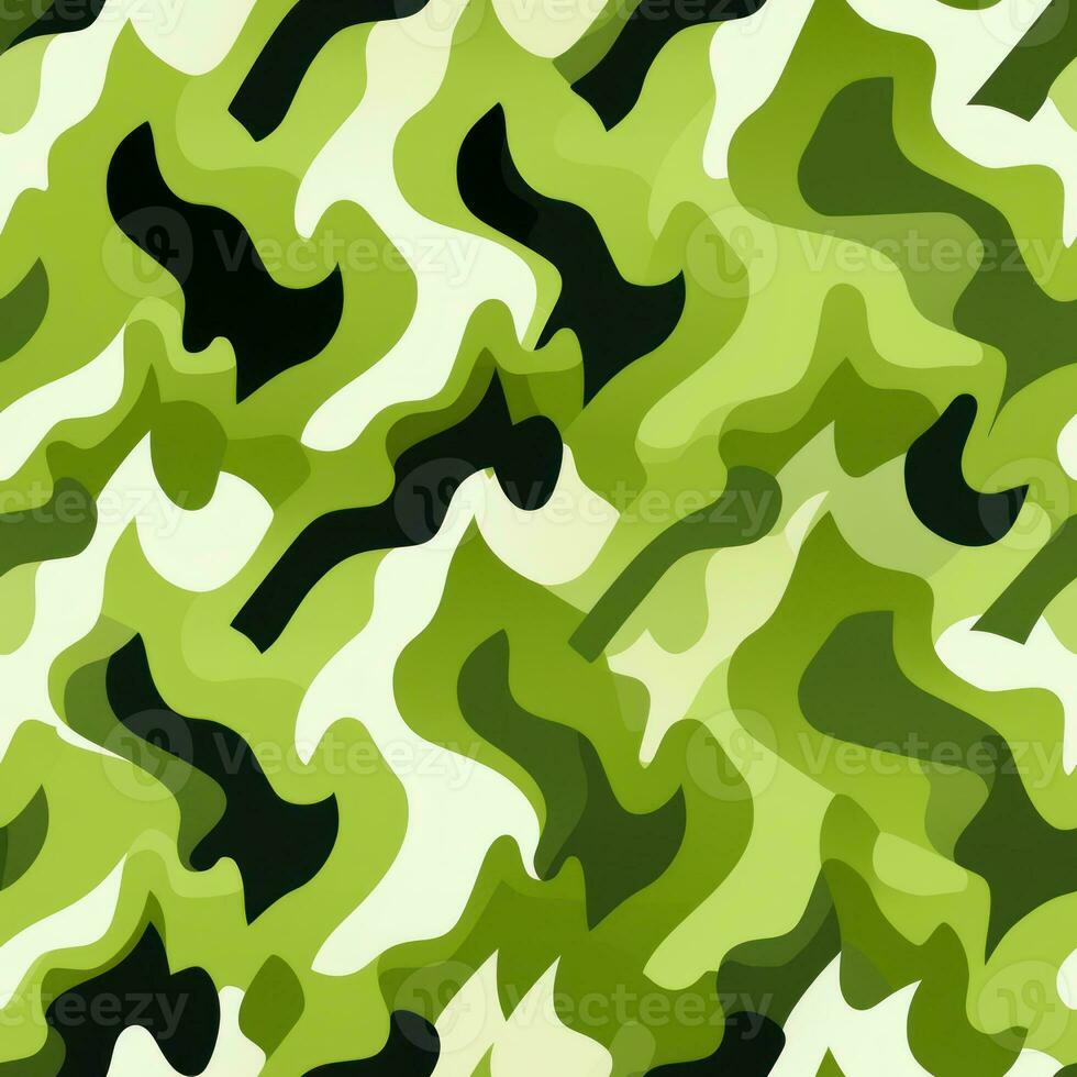 Slime Green Pied de Poule Pattern AI Generated photo