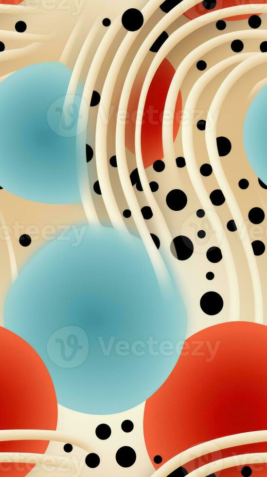 Striped Pattern in Dotted Comic Book Style AI Generated photo
