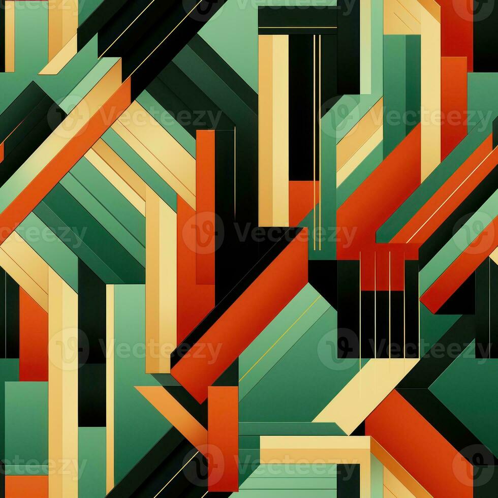 Abstract Textile Pattern with Vibrant Colors AI Generated photo