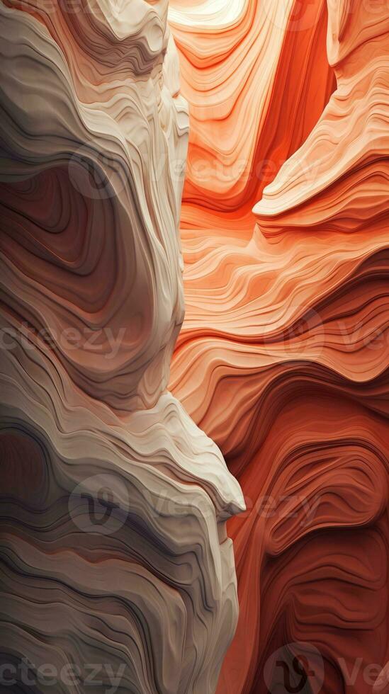 Abstract Landscape with Warm Earth Tones AI Generated photo