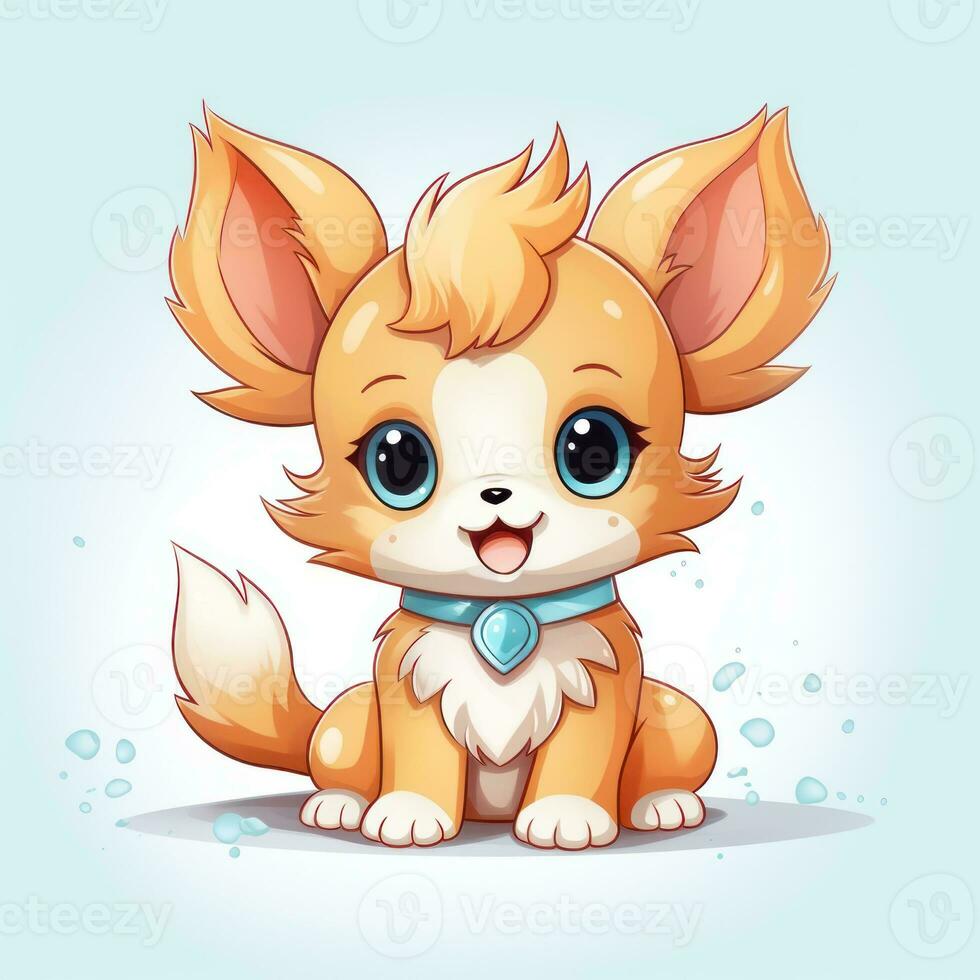 Super Cute Chibi Character Baby Po AI Generated photo