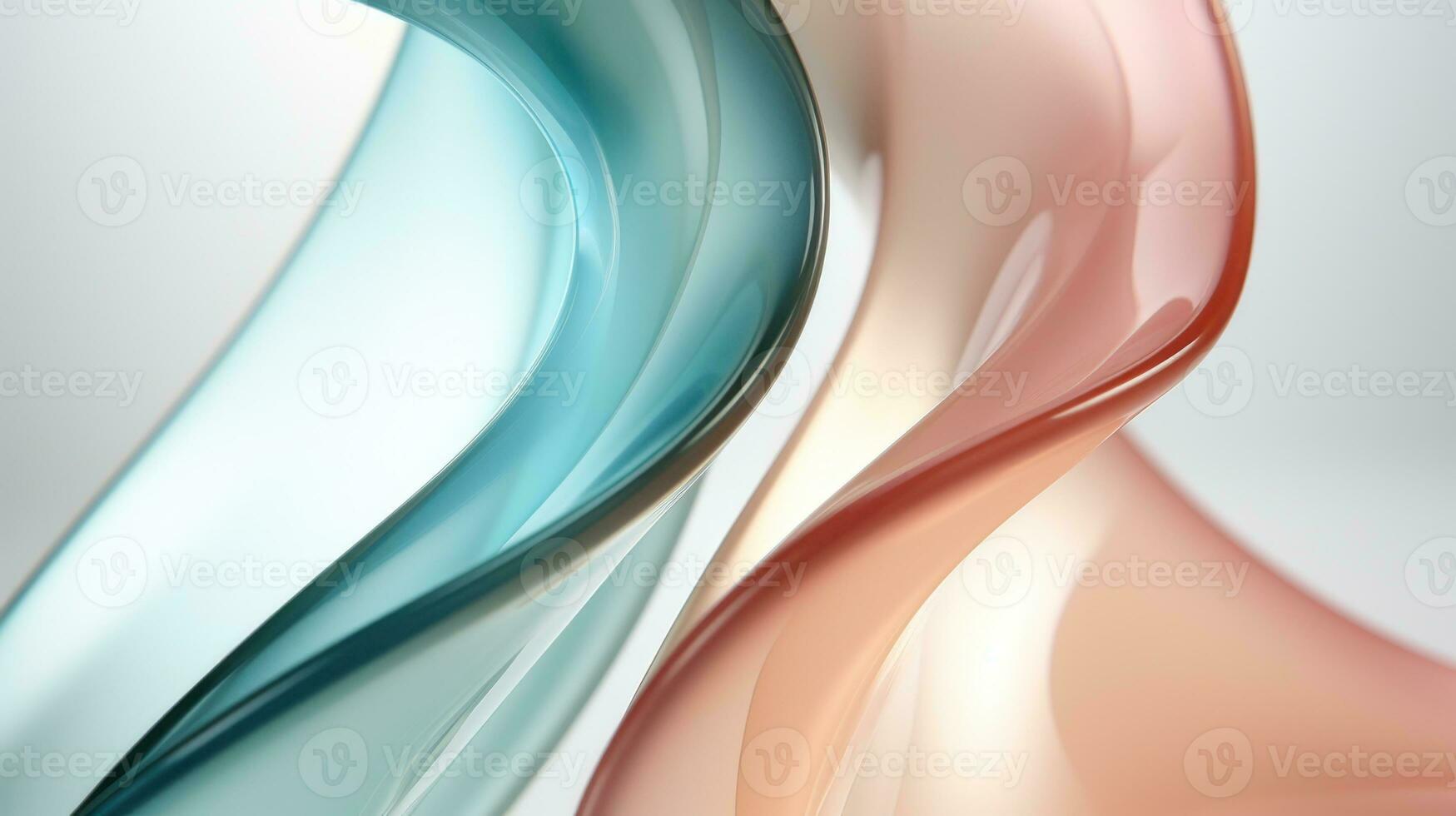 Muted Color DNA Helix with Copy Space AI Generated photo
