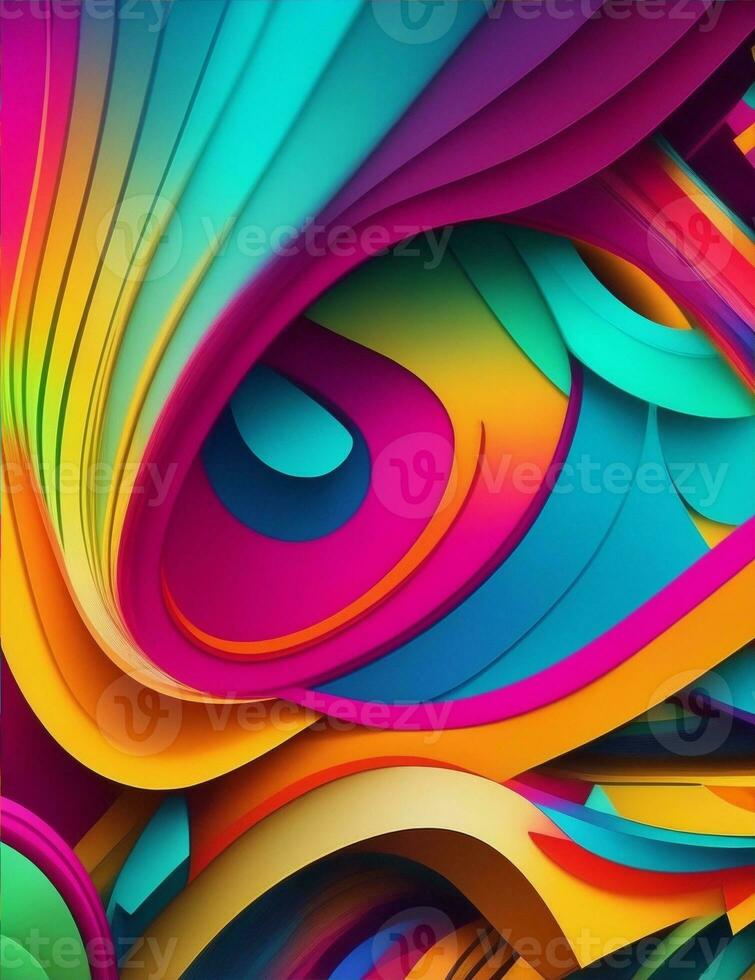 digital art, illustration abstract colorful background photo