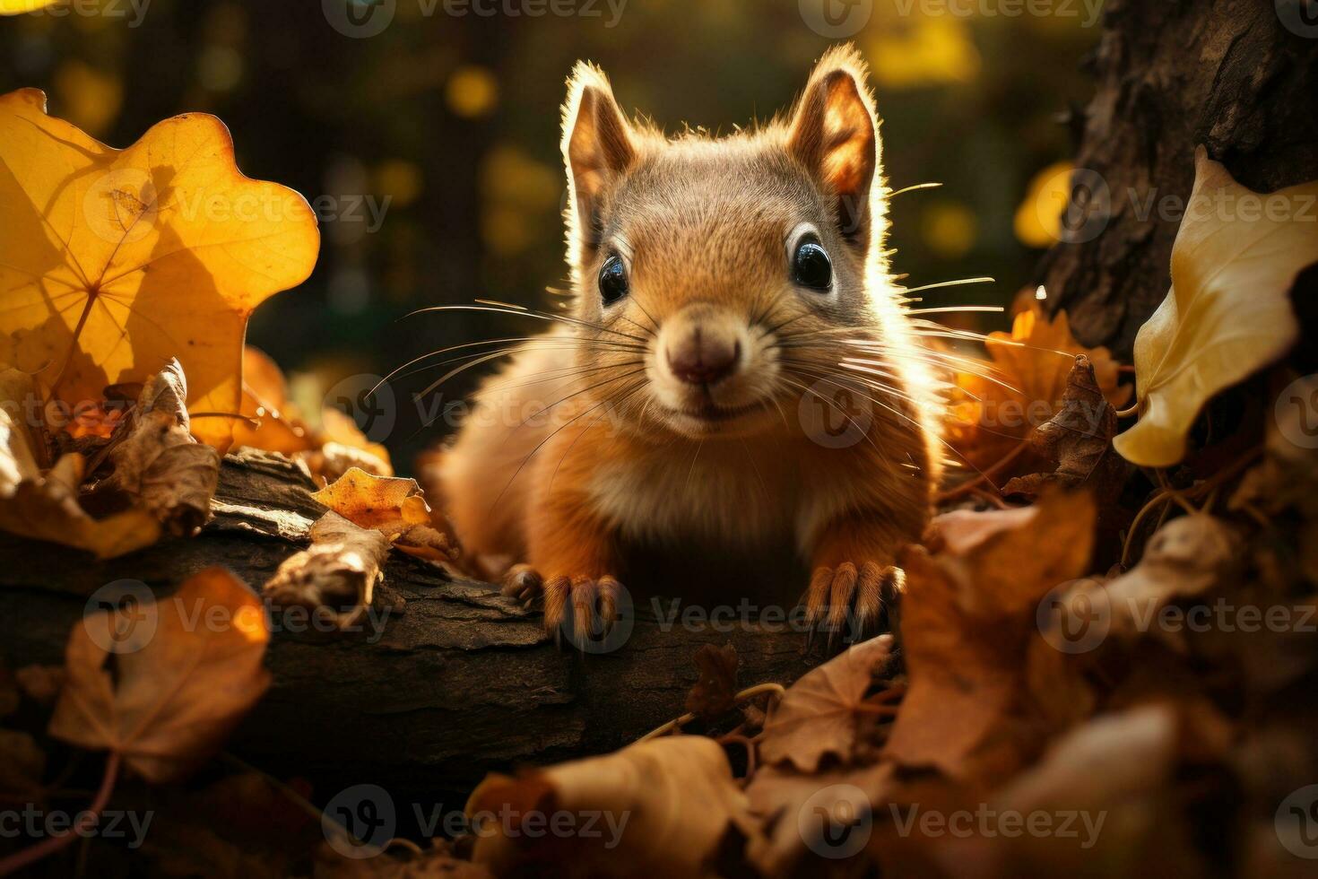 Closeup of a Squirrel AI Generated photo
