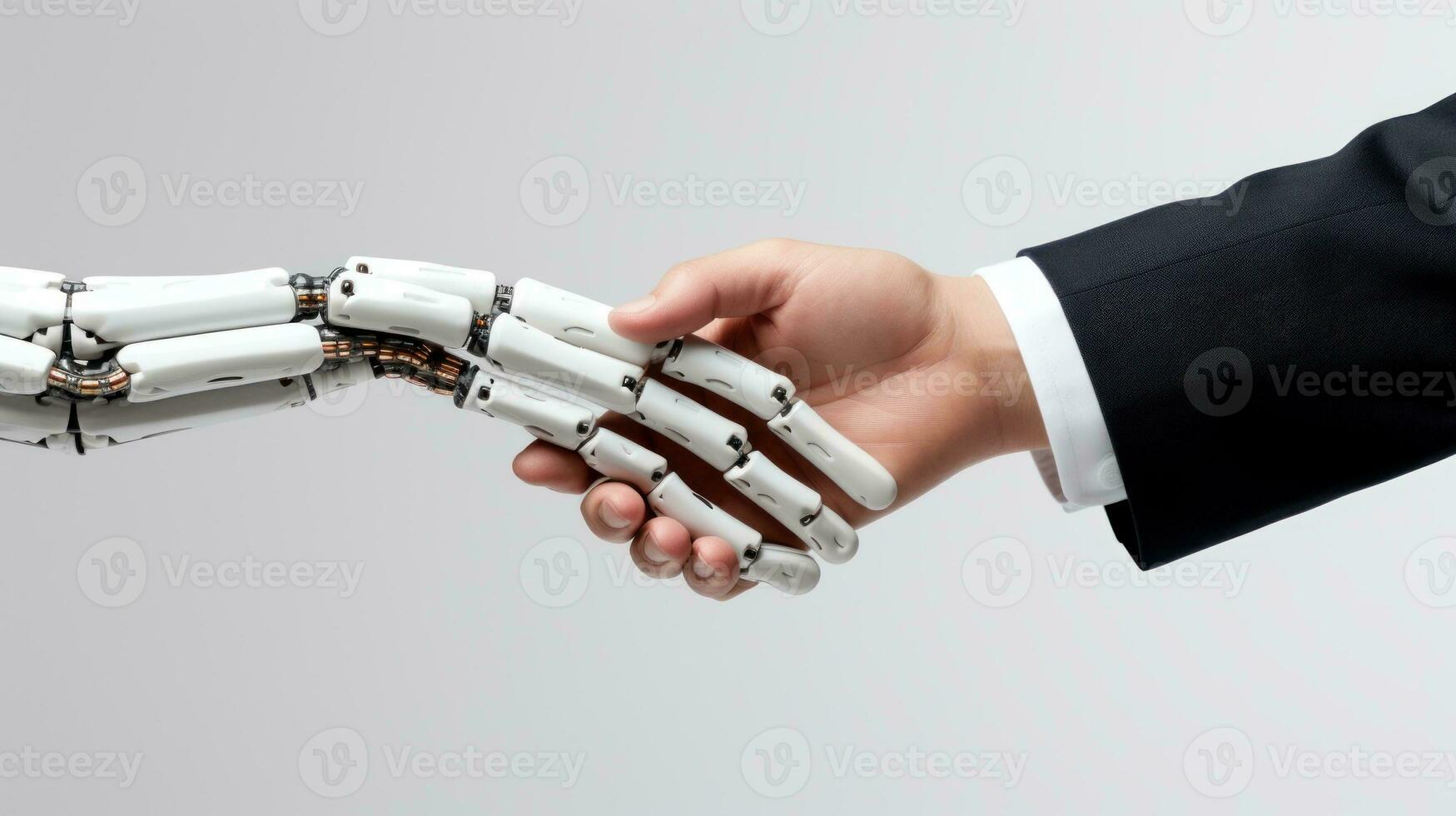 Robotic Hand High Fives Human Hand AI Generated 29993676 Stock Photo at Circuit Diagram