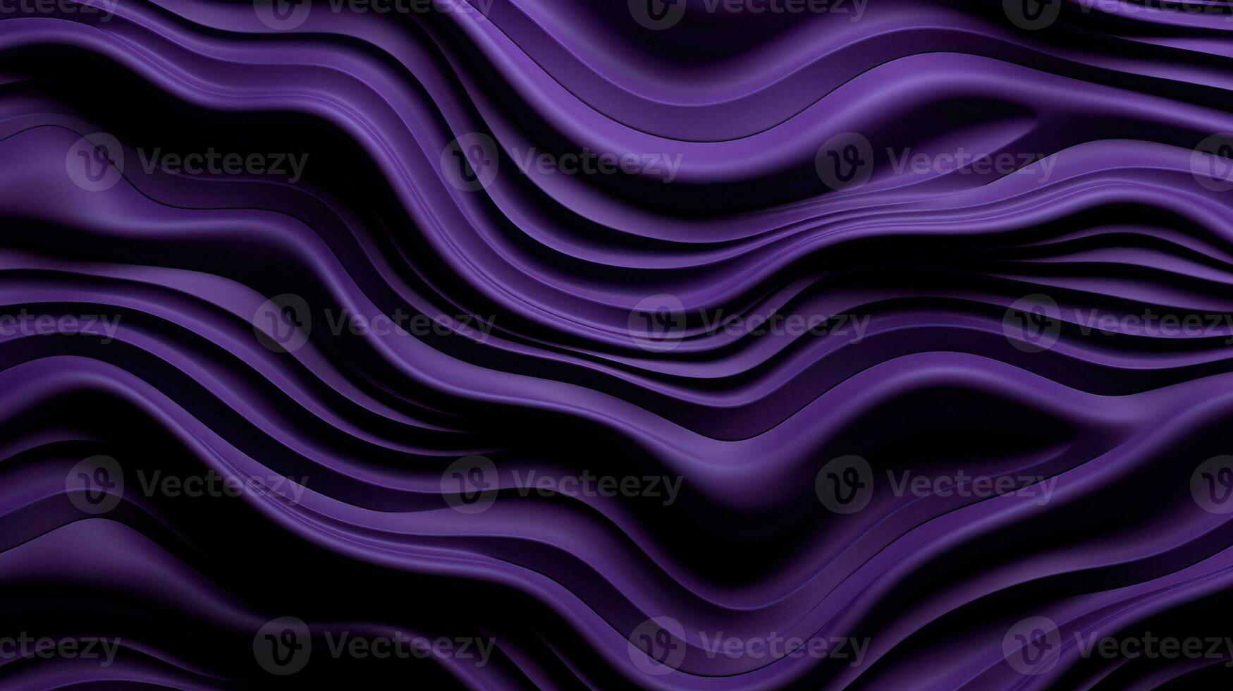 Dark Purple Wave Line Arts Background AI Generated photo