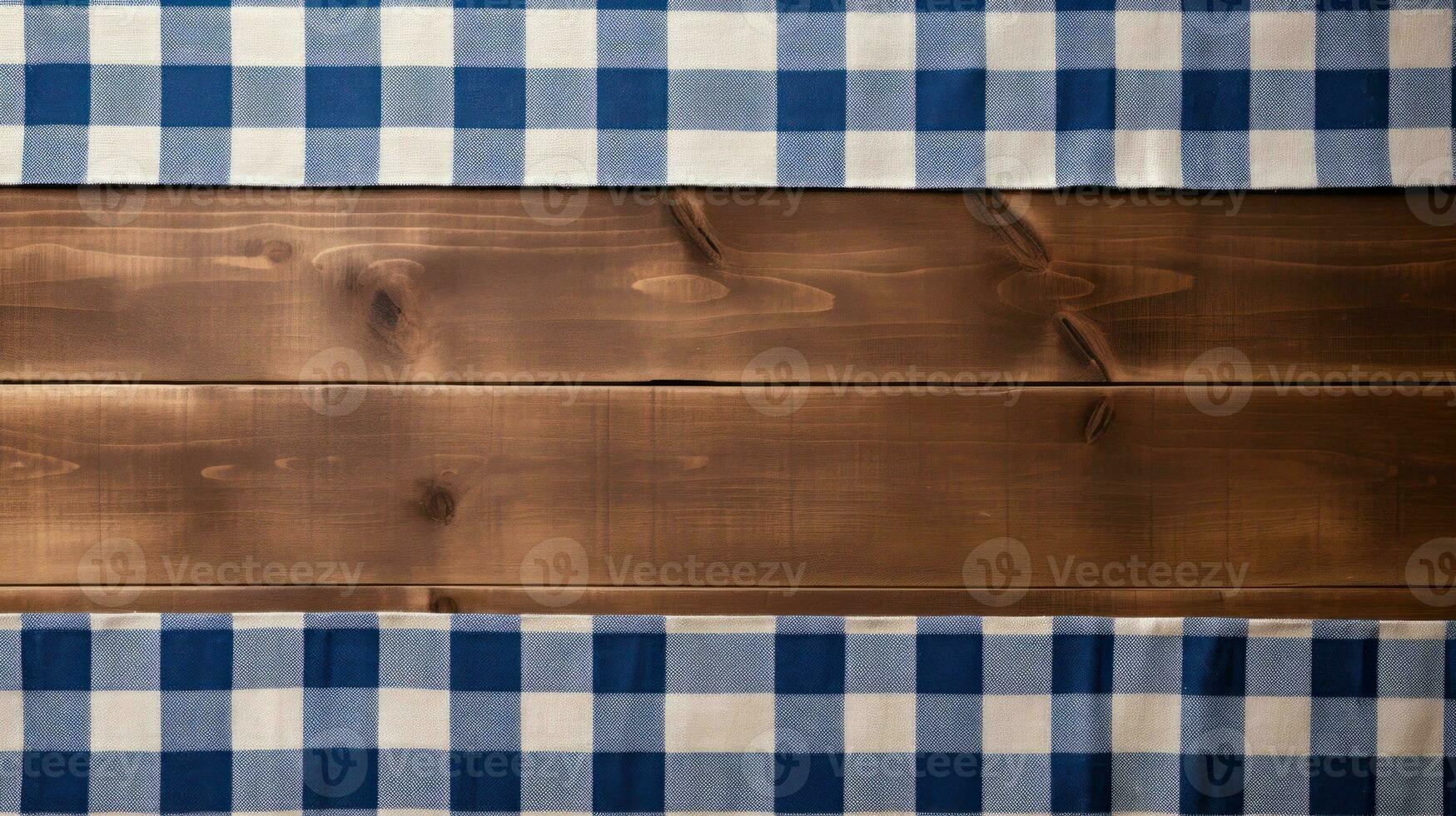 azul y blanco a cuadros de madera tablero en bávaro Munich ai generado foto