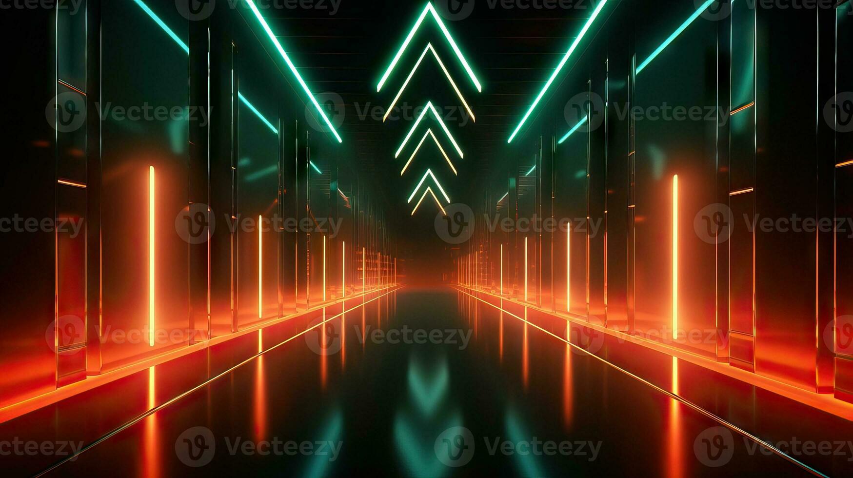 Abstract Minimalist Geometric Background AI Generated photo
