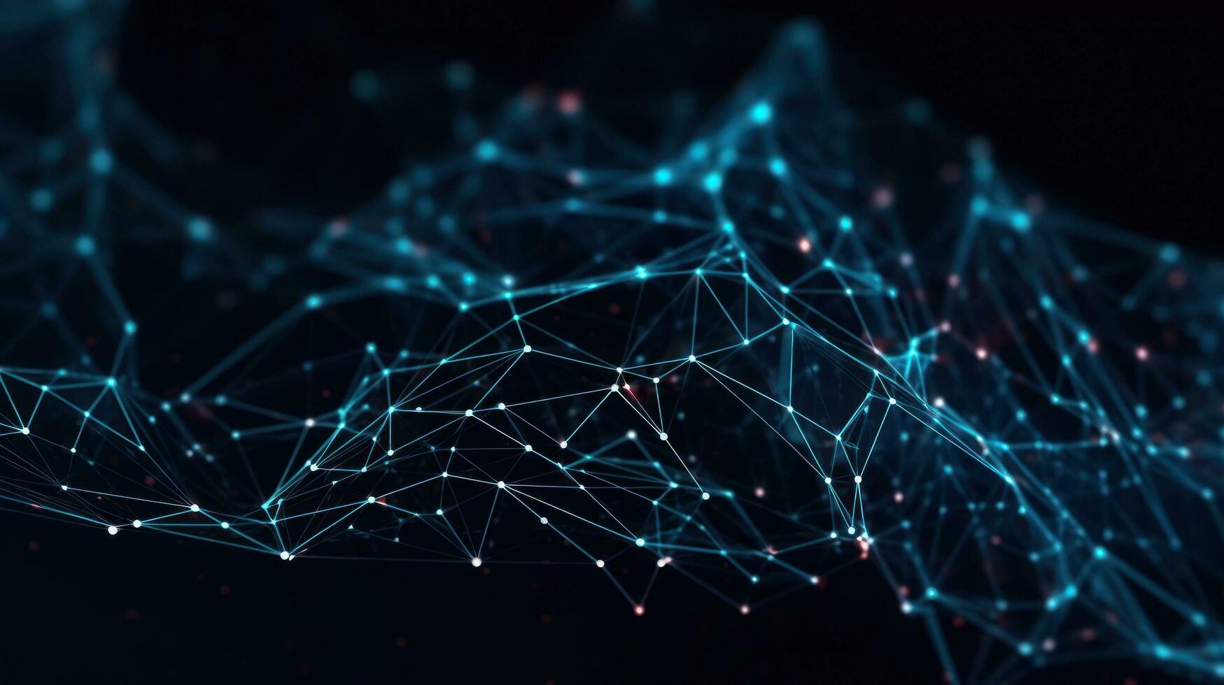 Minimalist Digital Background with Connected Lines AI Generated photo