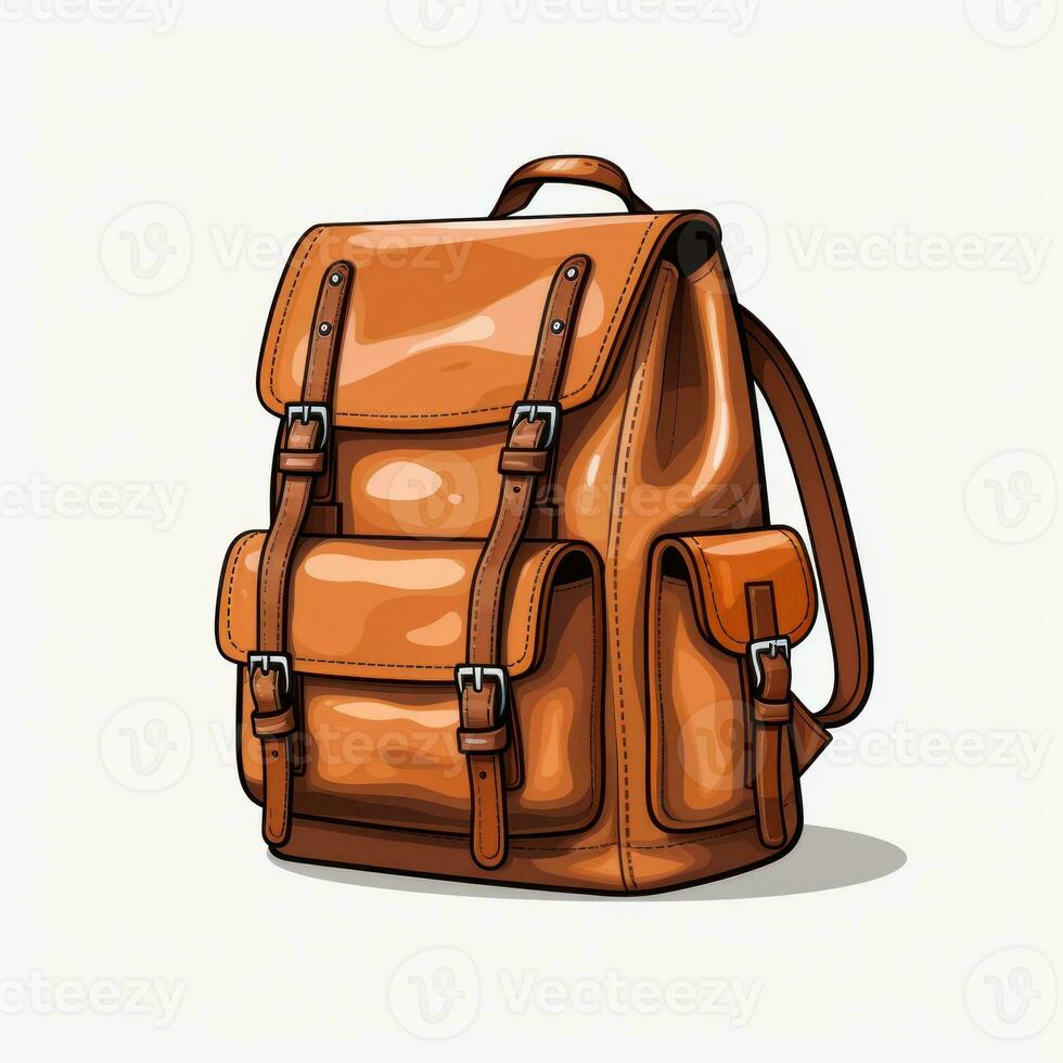 Minimalistic Animation of a Backpack AI Generated photo