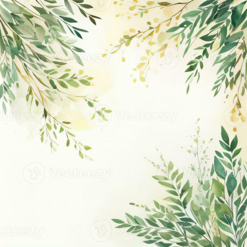 Lexury Watercolor Eucalyptus Background photo