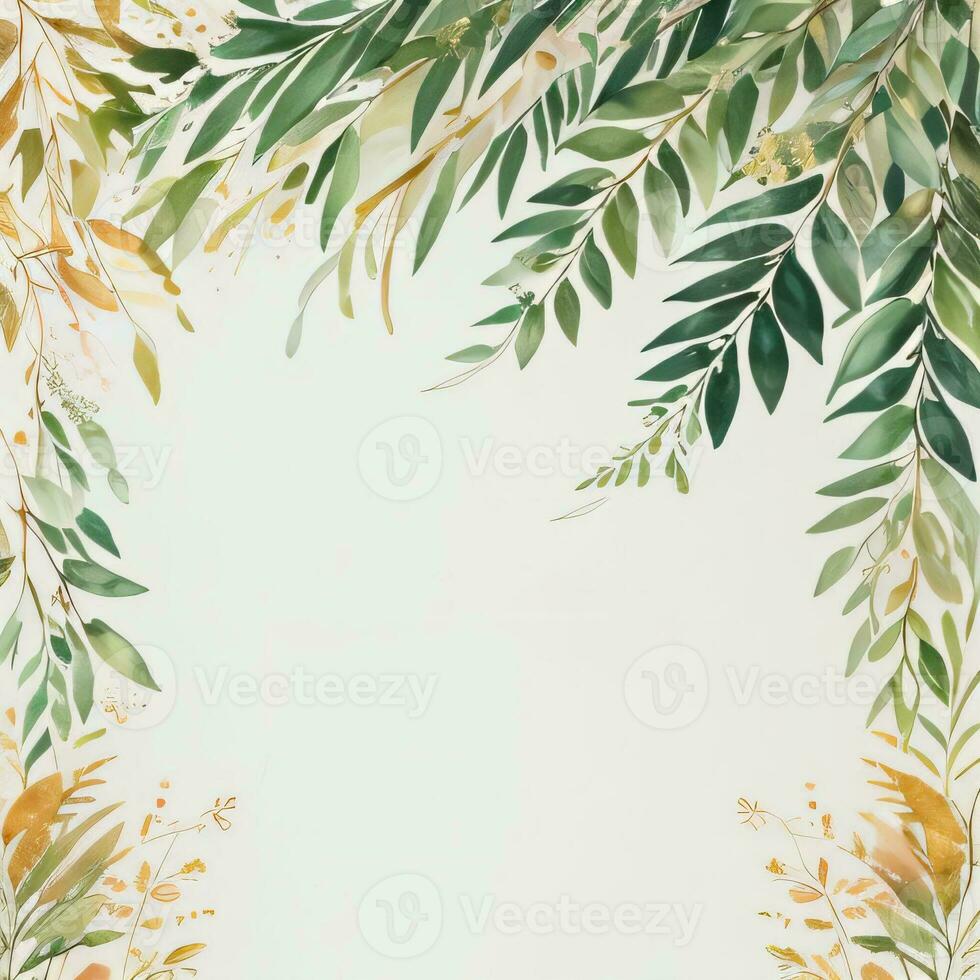 Lexury Watercolor Eucalyptus Background photo