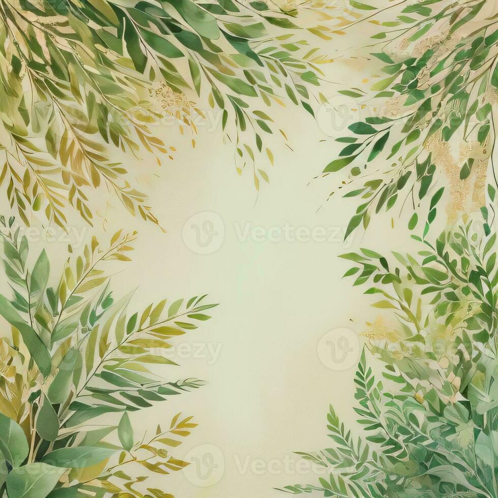 Lexury Watercolor Eucalyptus Background photo