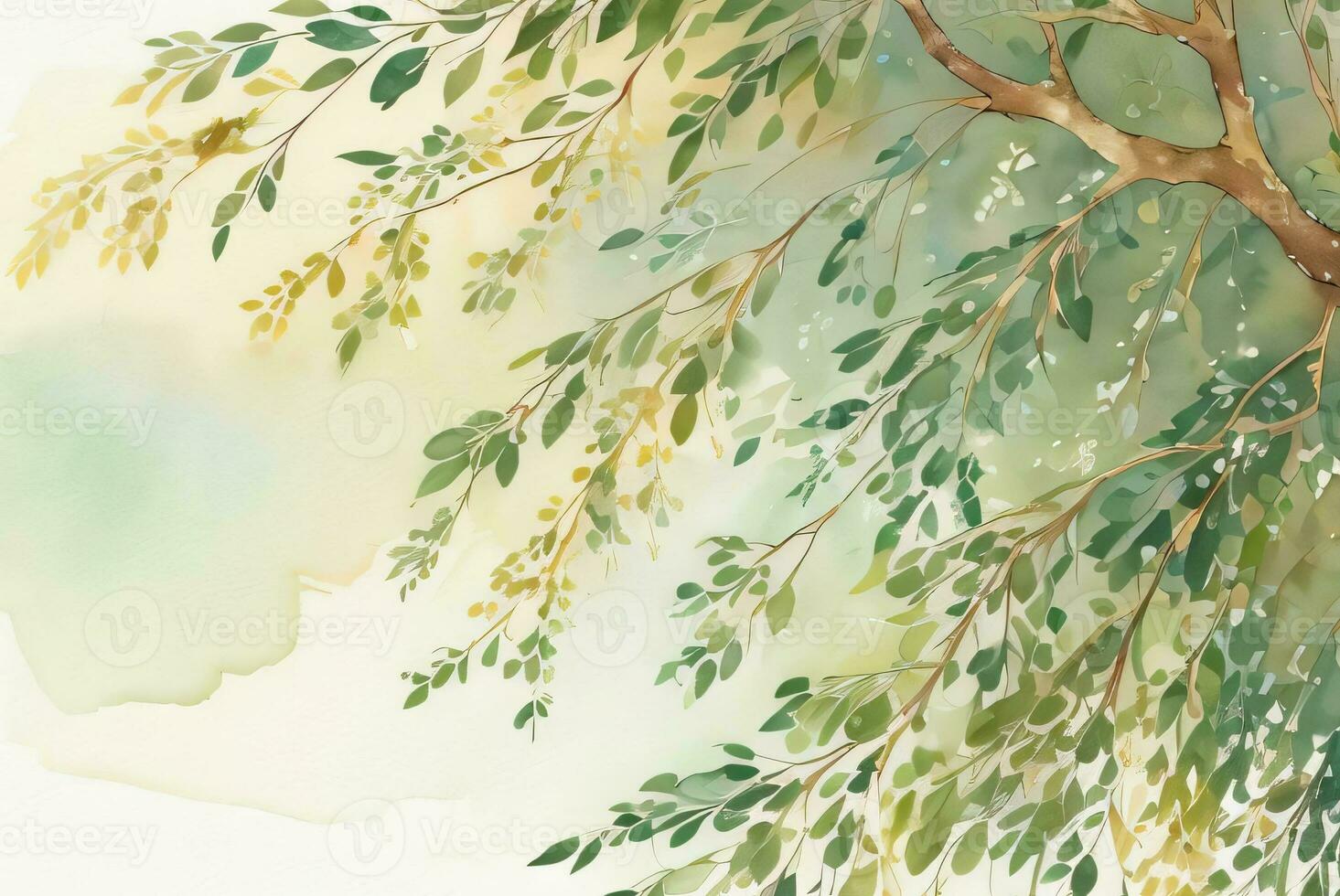 Lexury Watercolor Eucalyptus Background photo