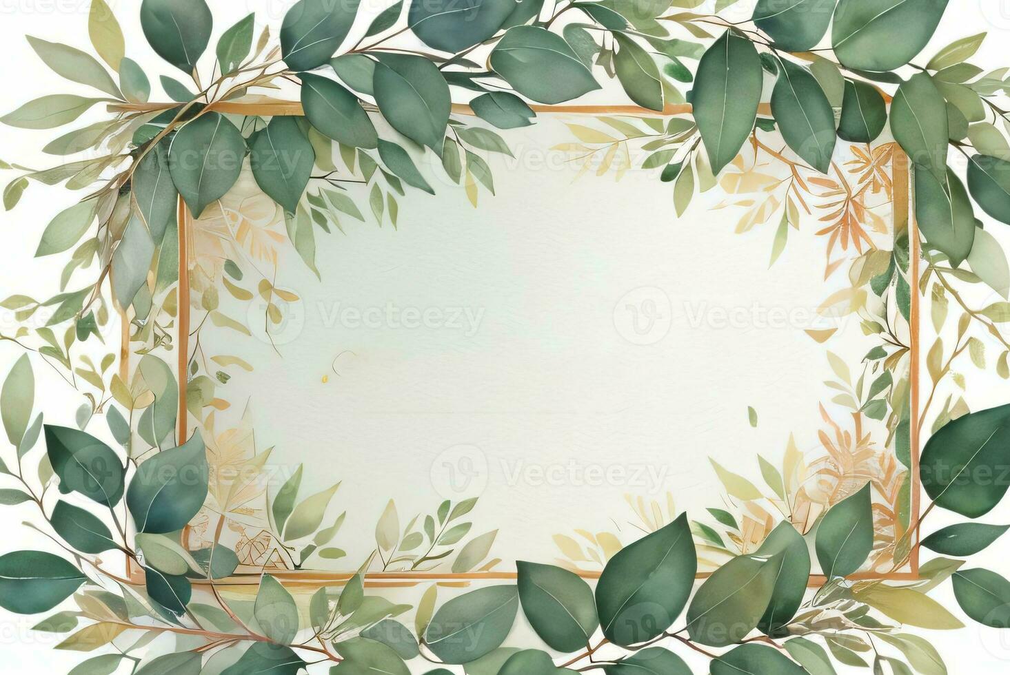 Lexury Watercolor Eucalyptus Background photo
