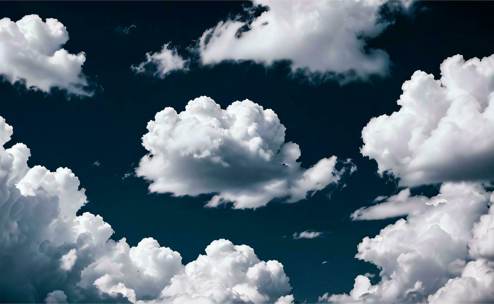 The Photo of the Fluffy Clouds Background Wallpaper
