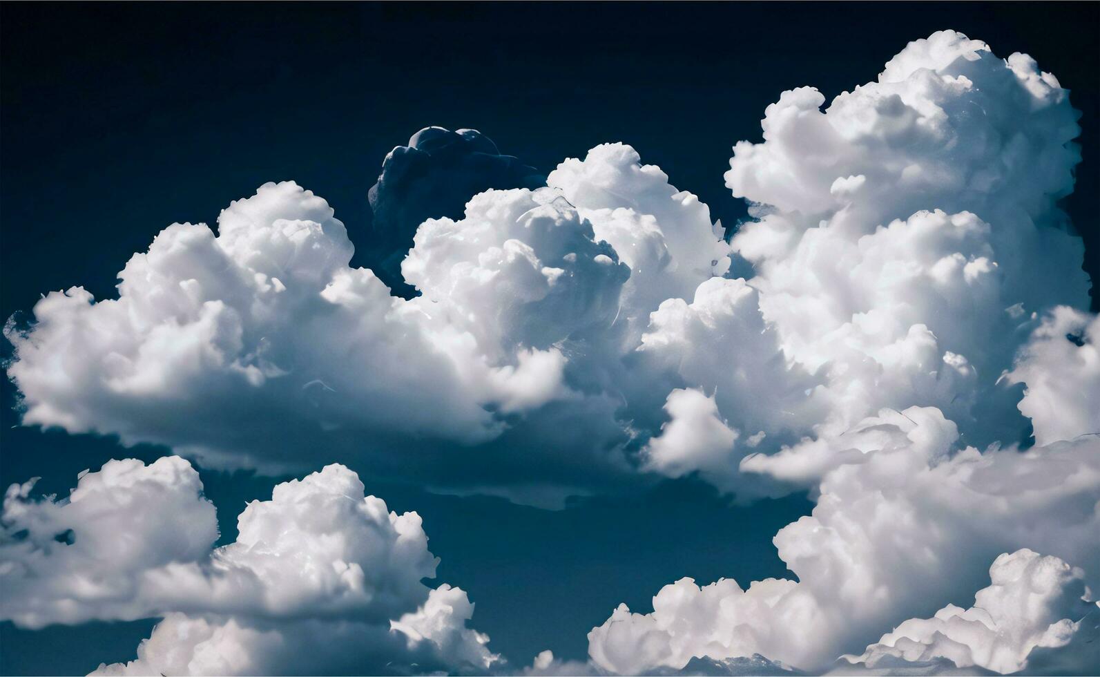 The Photo of the Fluffy Clouds Background Wallpaper