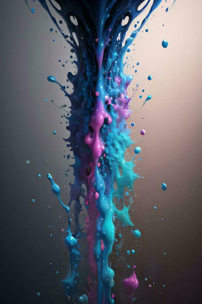 Abstract color splashes liquid background wallpaper photo