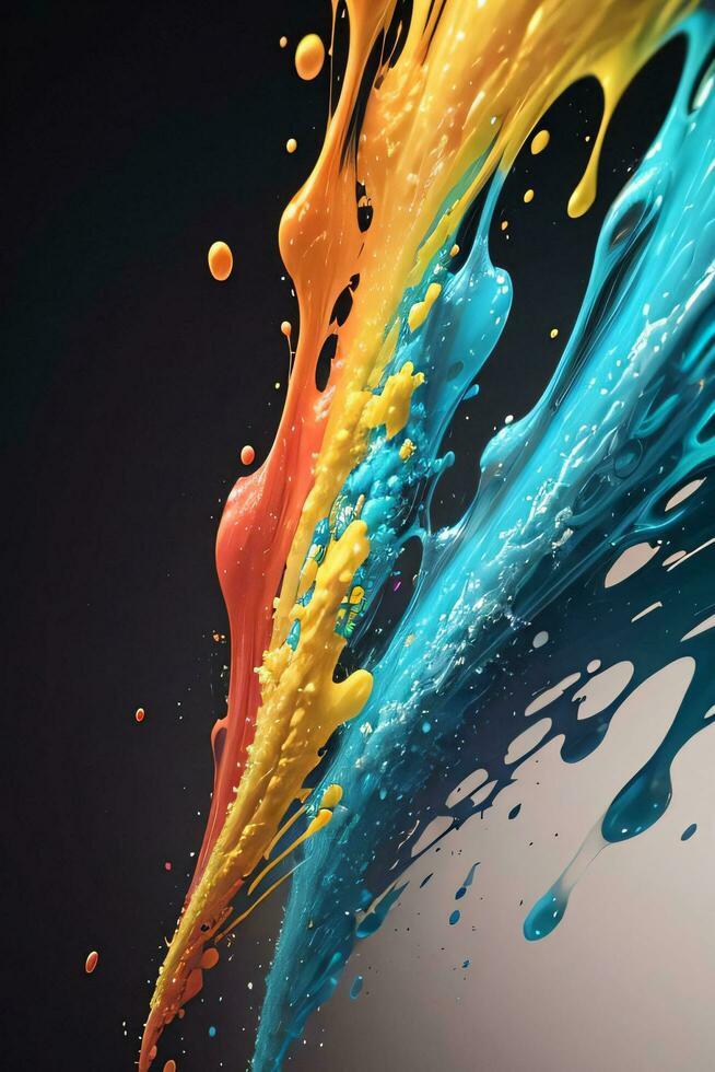 Abstract color splashes liquid background wallpaper photo