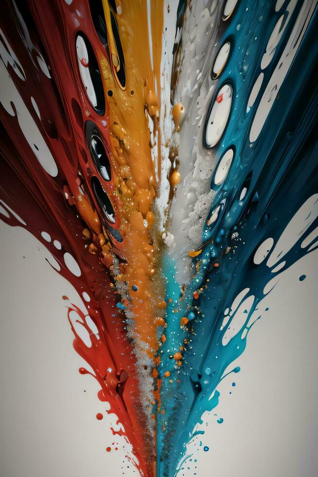 Abstract color splashes liquid background wallpaper photo