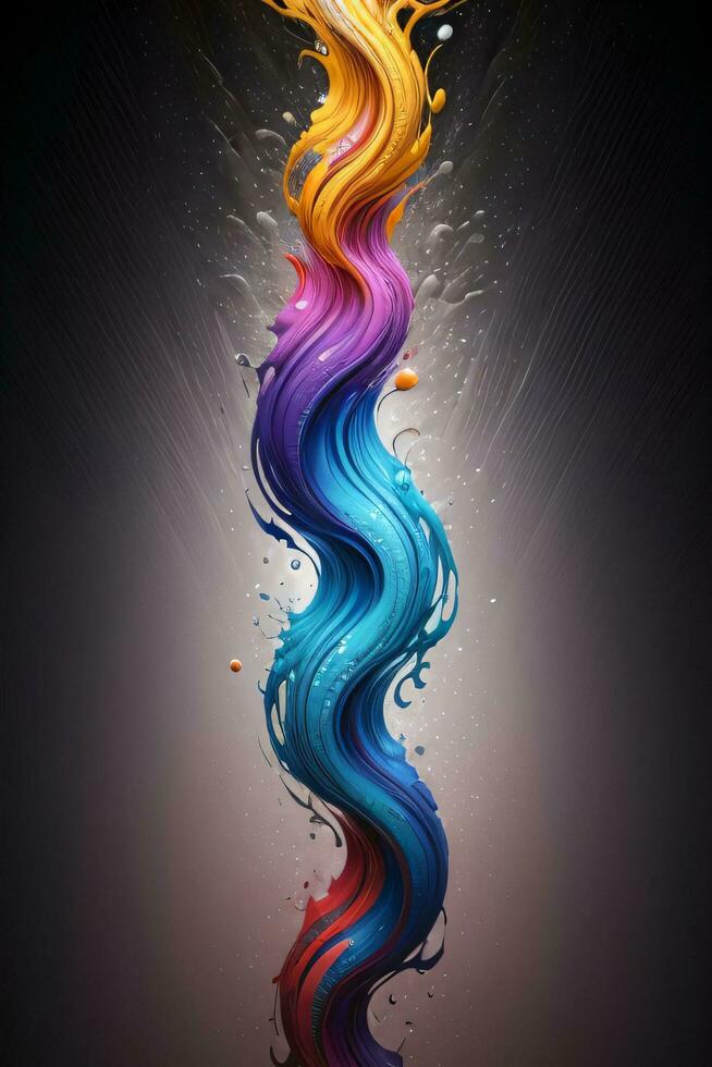 Abstract color splashes liquid background wallpaper photo