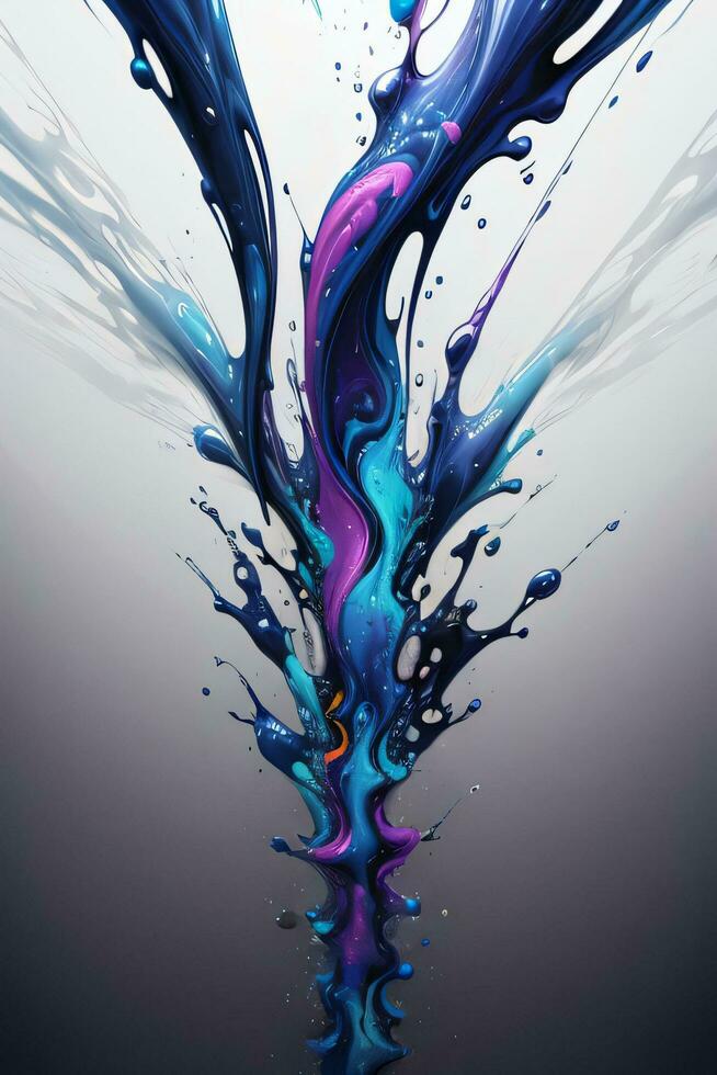 Abstract color splashes liquid background wallpaper photo