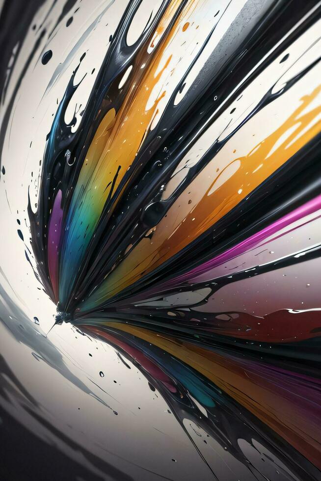 Abstract color splashes liquid background wallpaper photo