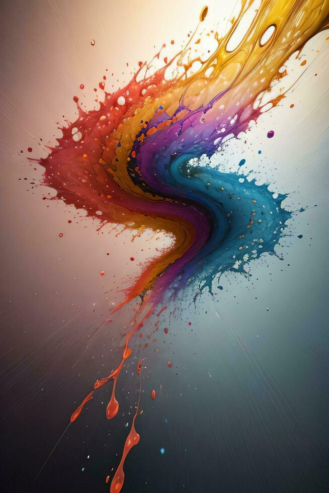 Abstract color splashes liquid background wallpaper photo