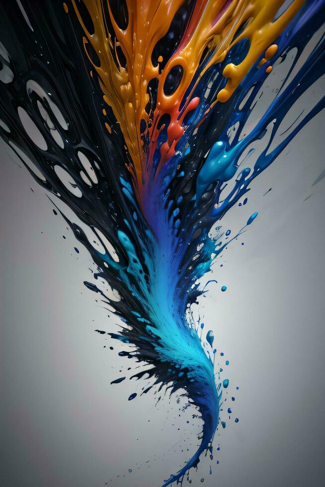 Abstract color splashes liquid background wallpaper photo