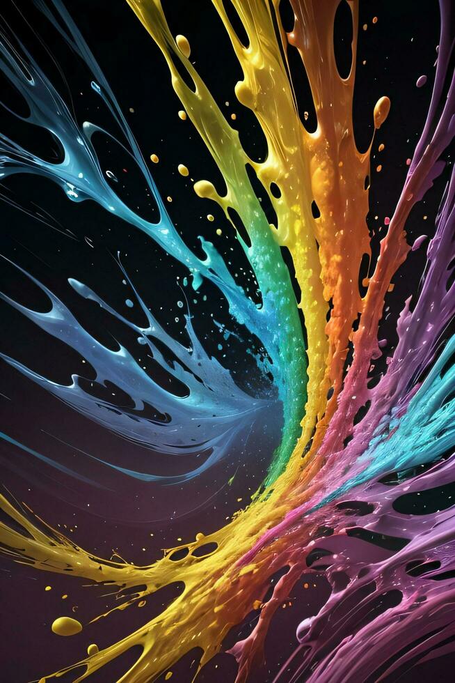 Abstract color splashes liquid background wallpaper photo