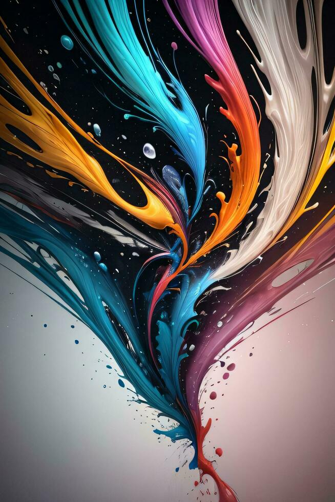 Abstract color splashes liquid background wallpaper photo