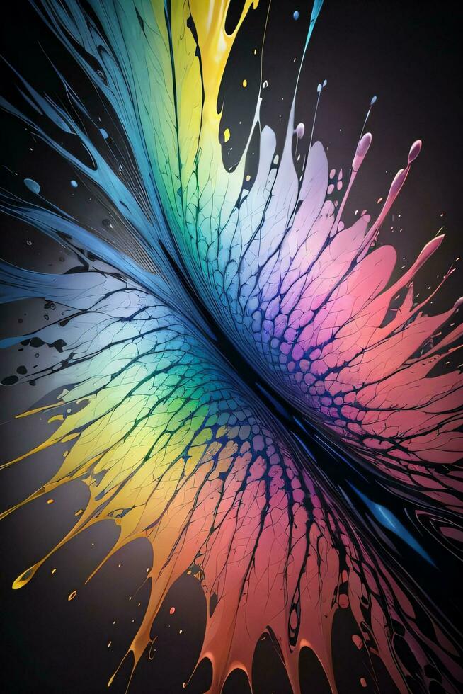 Abstract color splashes liquid background wallpaper photo