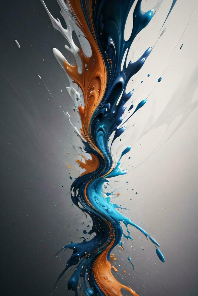 Abstract color splashes liquid background wallpaper photo