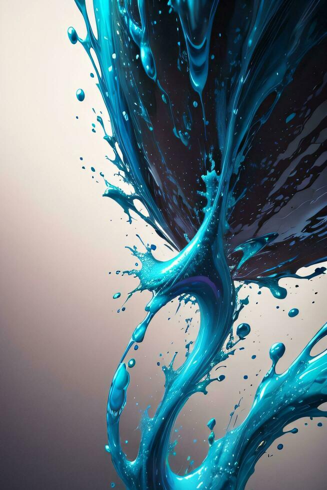 Abstract color splashes liquid background wallpaper photo