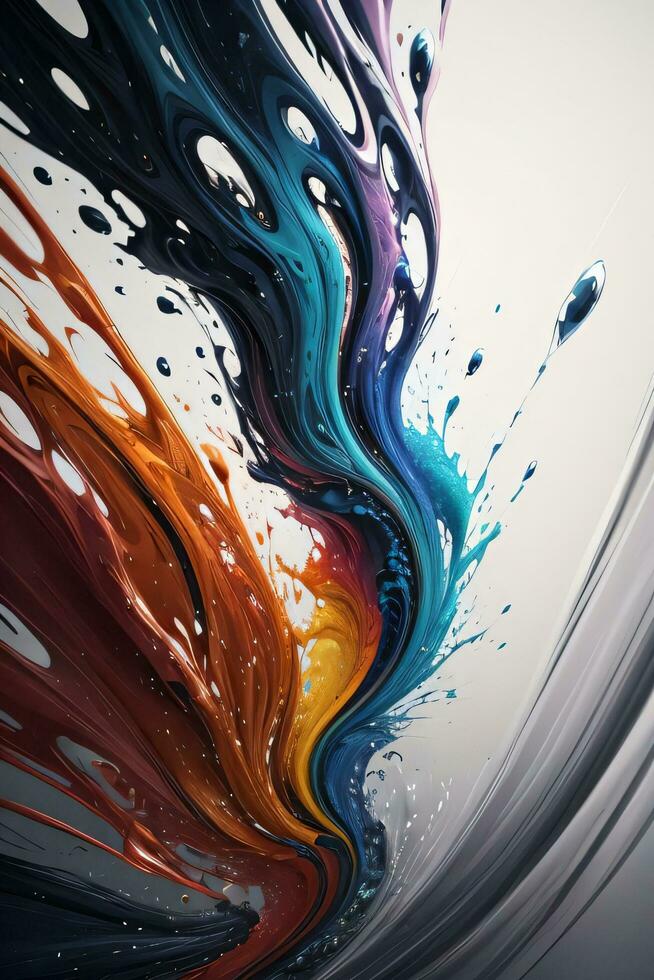 Abstract color splashes liquid background wallpaper photo