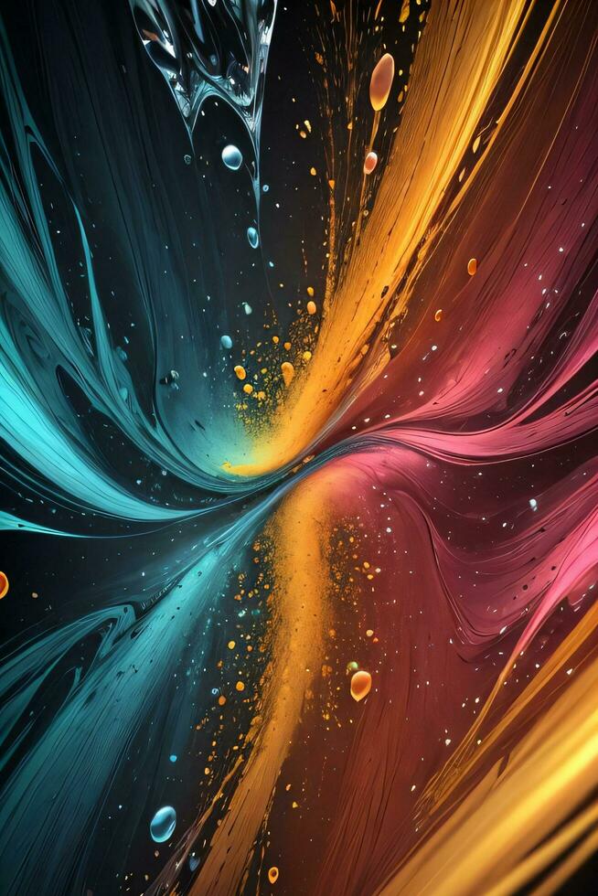 Abstract color splashes liquid background wallpaper photo