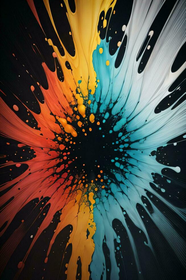 Abstract color splashes liquid background wallpaper photo