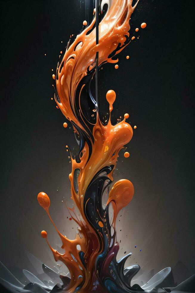 Abstract color splashes liquid background wallpaper photo