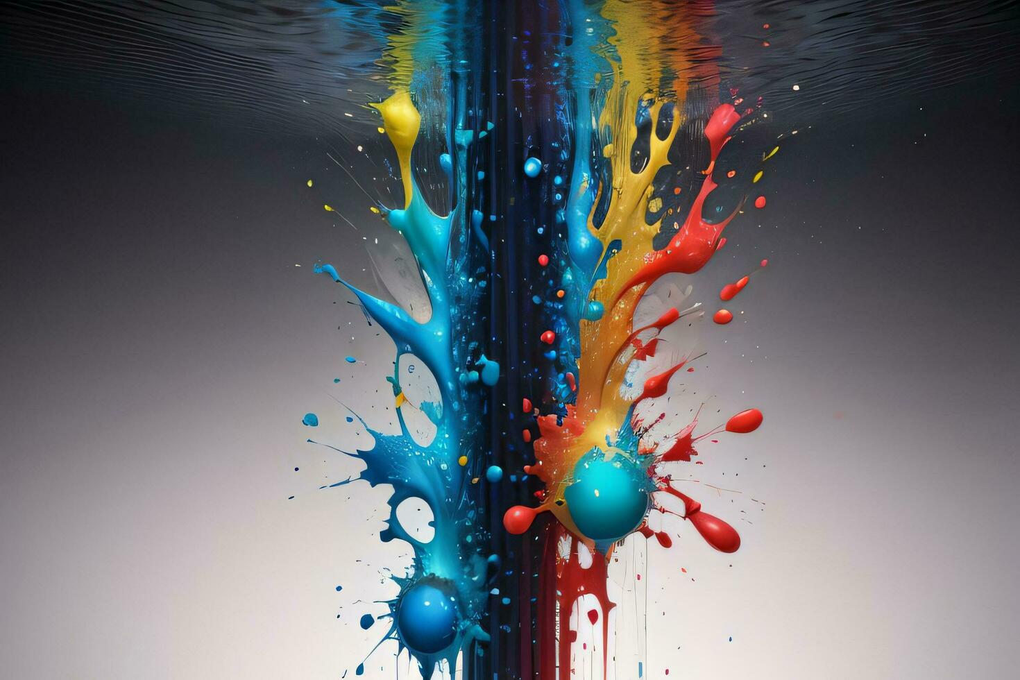 Abstract color splashes liquid background wallpaper photo