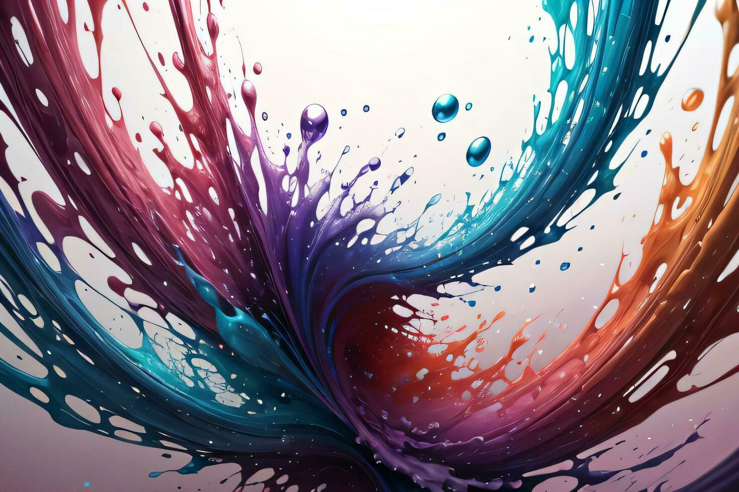Abstract color splashes liquid background wallpaper photo