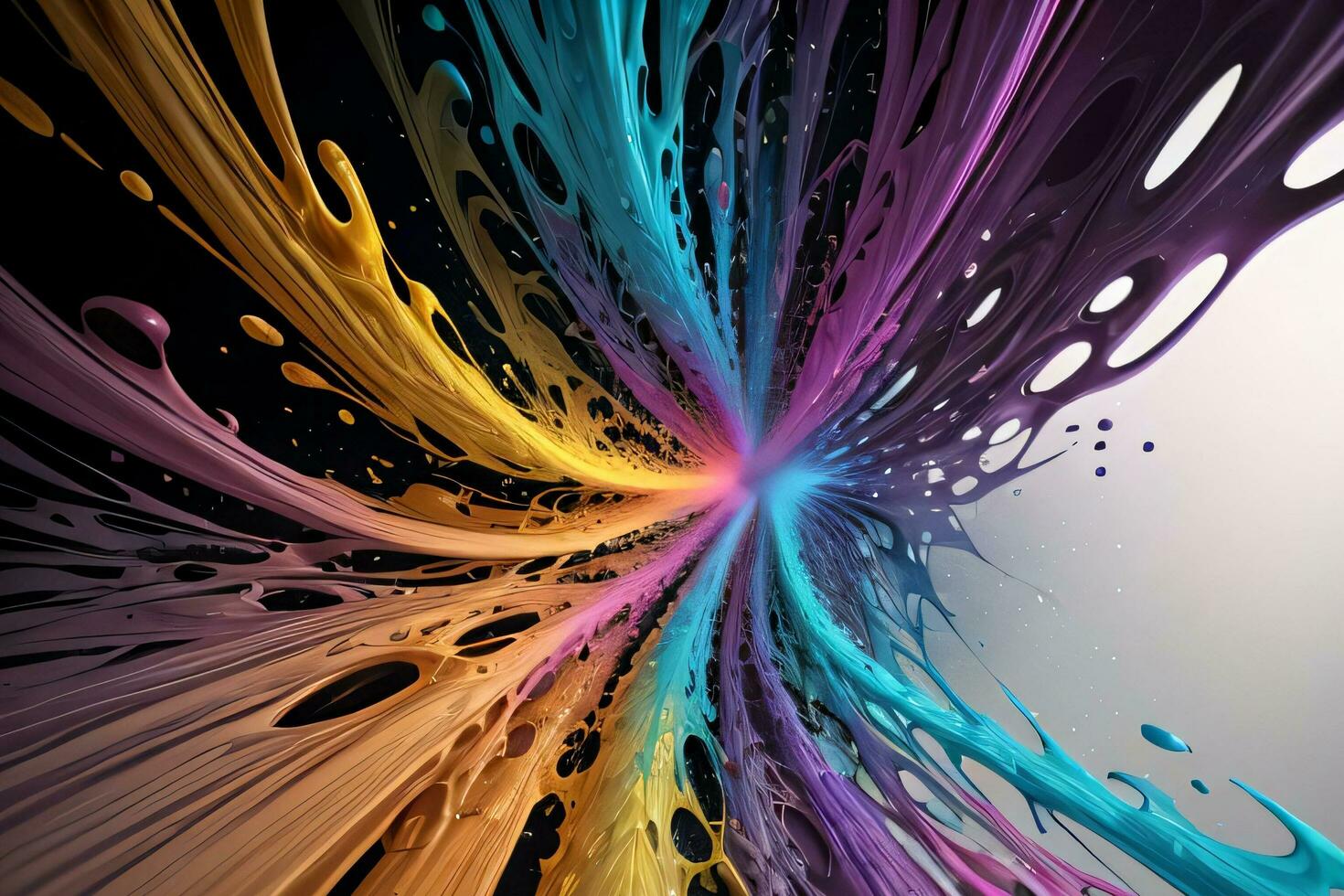 Abstract color splashes liquid background wallpaper photo