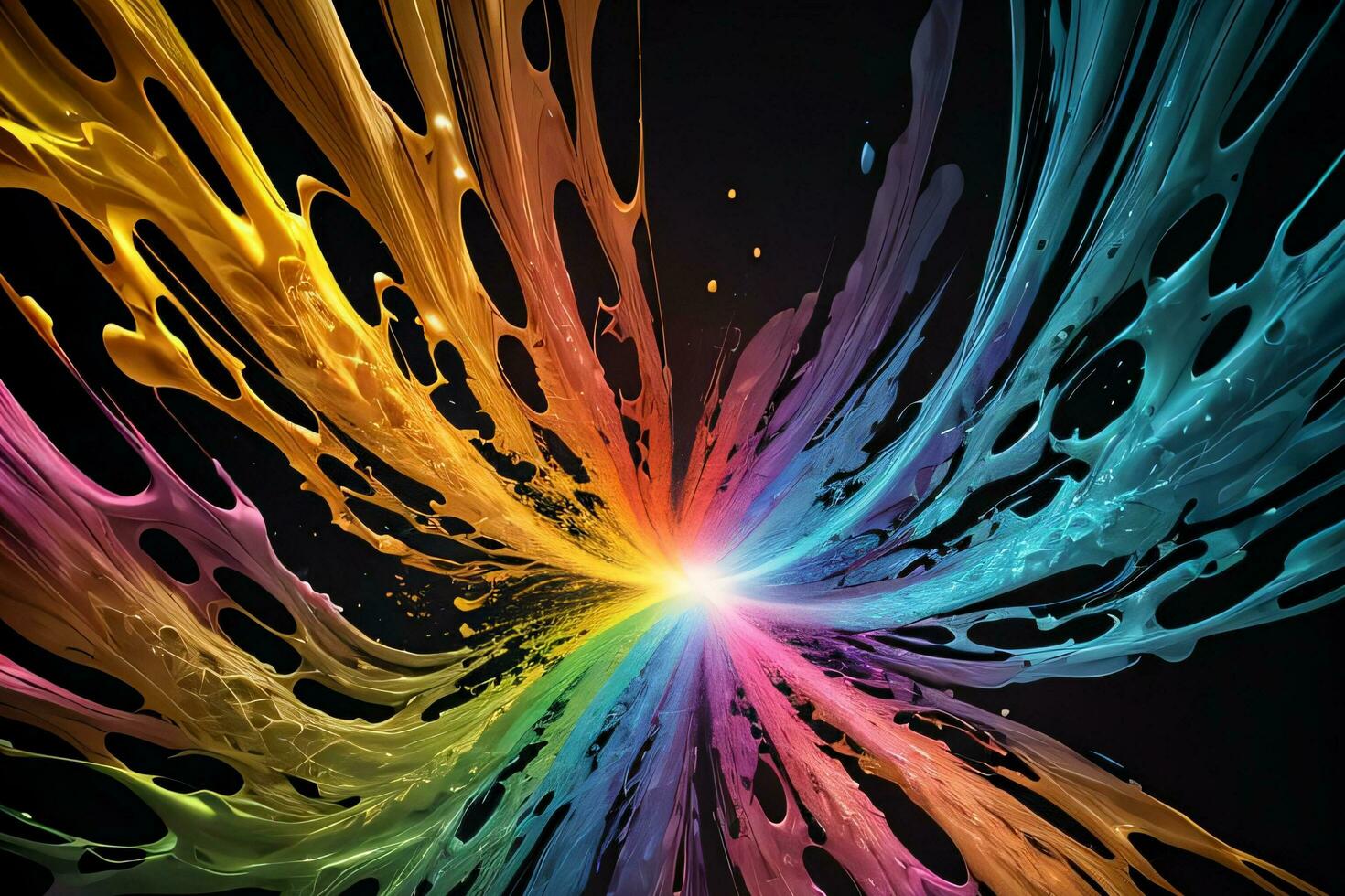 Abstract color splashes liquid background wallpaper photo