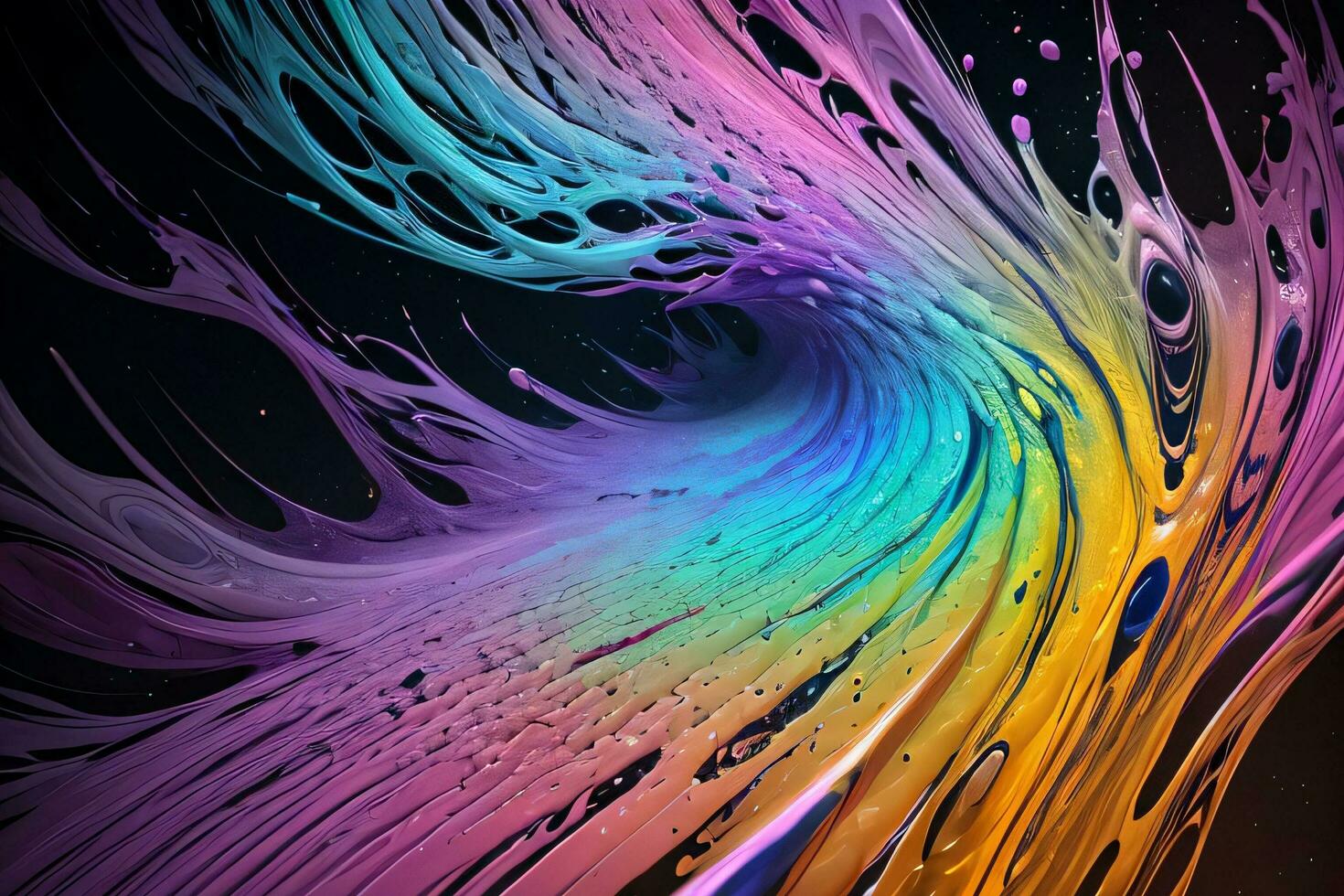 Abstract color splashes liquid background wallpaper photo