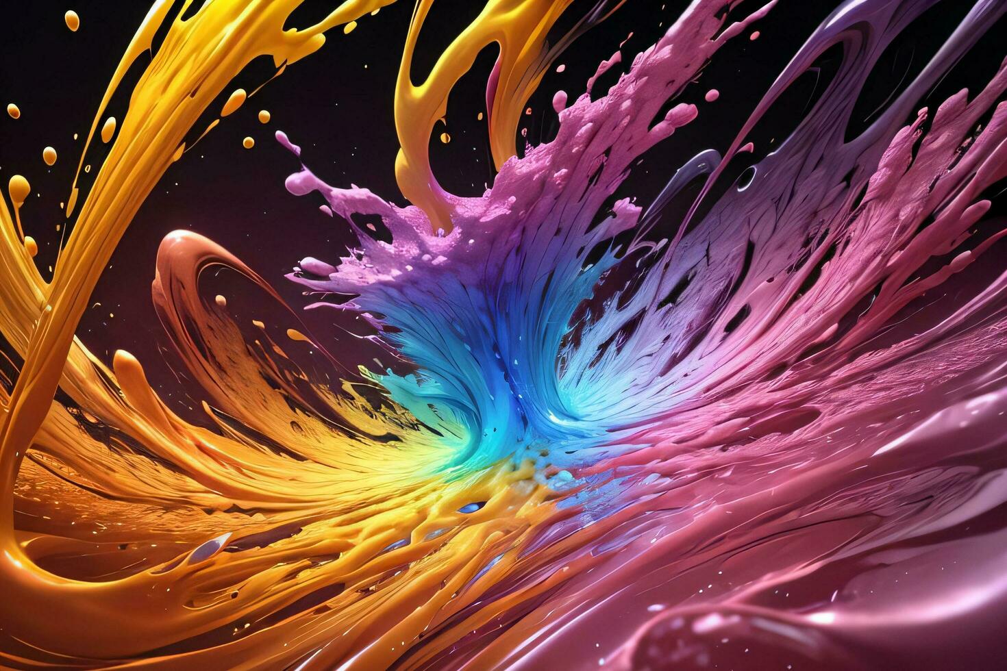 Abstract color splashes liquid background wallpaper photo