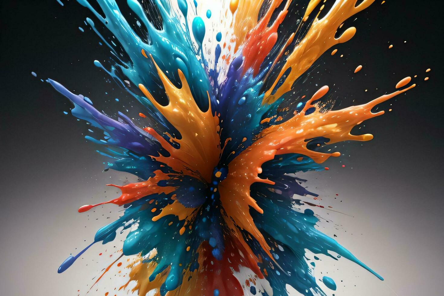Abstract color splashes liquid background wallpaper photo